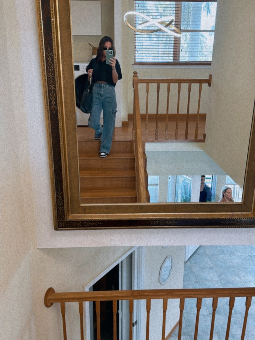 Zara Cropped Boxy Black Button-Up Shirt xs - Picture 4 of 4